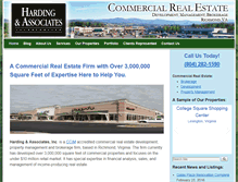 Tablet Screenshot of harding-inc.com